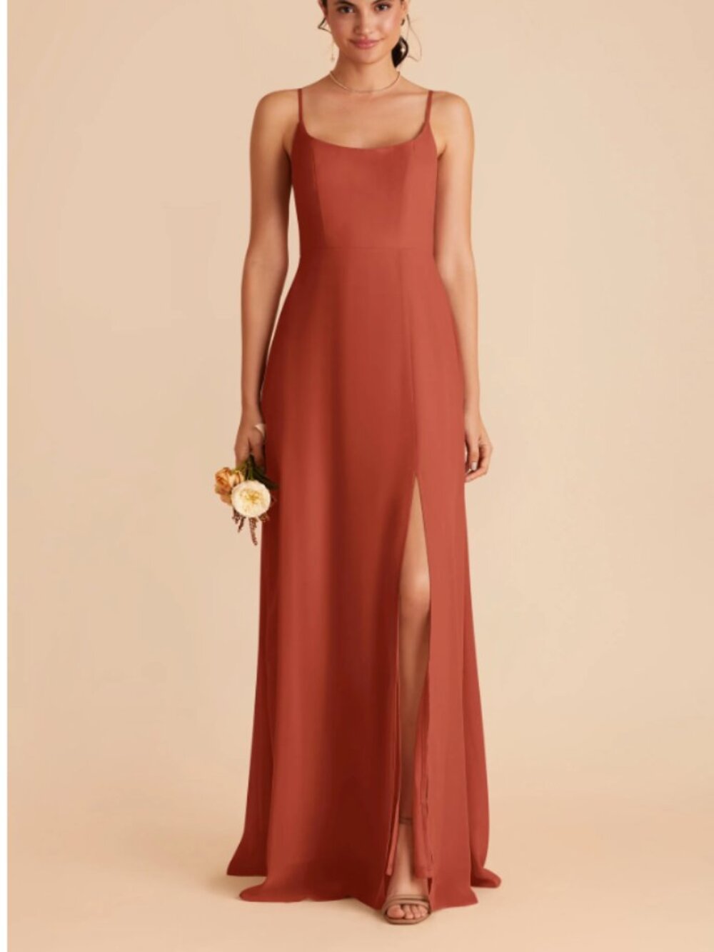 Birdy Grey Rust Terracotta Bridesmaid Dress XS